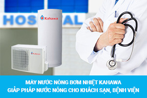 Máy nước nóng bơm nhiệt Kahawa – Giảp pháp nước nóng cho khách sạn, bệnh viện